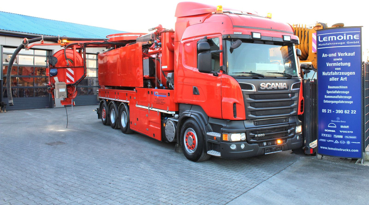 Scania R560 V8 8x4 Kroll 20m³ WRG 2x HD-Pumpe 620 Liter - Saug-/ Spülfahrzeug: das Bild 1 Scania R560 V8 8x4 Kroll 20m³ WRG 2x HD-Pumpe 620 Liter - Saug-/ Spülfahrzeug: das Bild 1