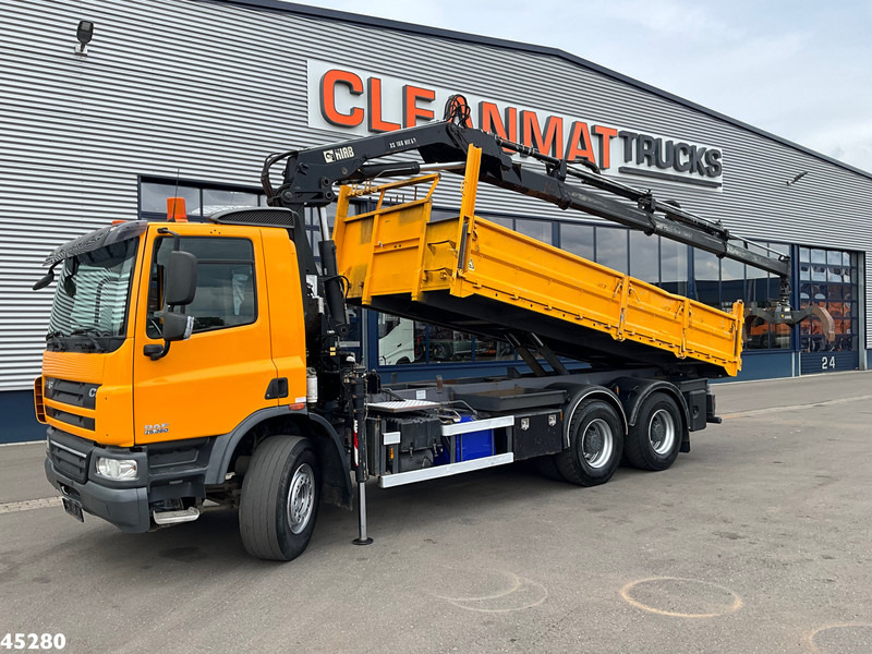 DAF FAT 75 CF 340 6x4 Manual Full steel Hiab 16 Tonmeter laadkraan - Kipper, Autokran: das Bild 1 DAF FAT 75 CF 340 6x4 Manual Full steel Hiab 16 Tonmeter laadkraan - Kipper, Autokran: das Bild 1