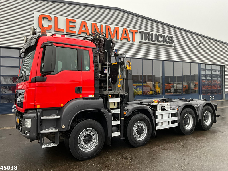 MAN TGS 35.400 8x6 Euro 6 HMF 16 Tonmeter Z-kraan - Abrollkipper, Autokran: das Bild 2 MAN TGS 35.400 8x6 Euro 6 HMF 16 Tonmeter Z-kraan - Abrollkipper, Autokran: das Bild 2