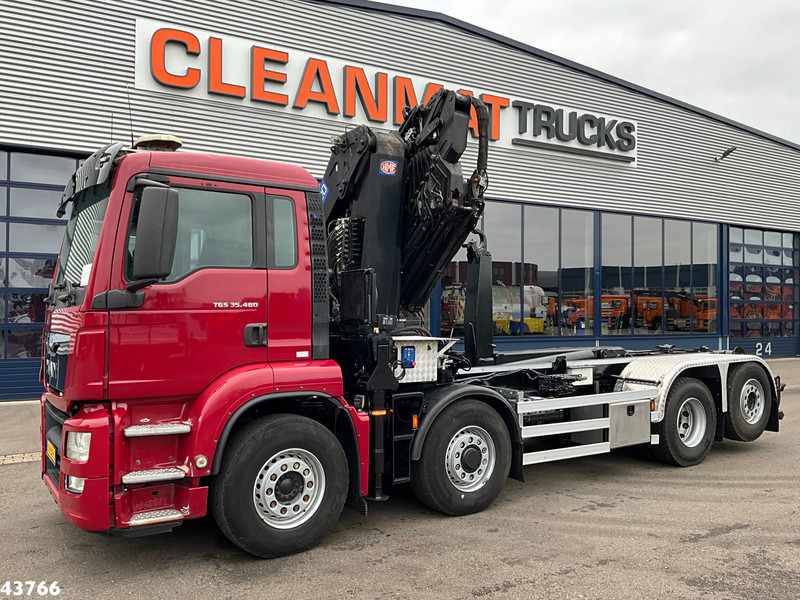 MAN TGS 35.480 8x4H Euro 6 HMF 40 Tonmeter laadkraan + Fly-Jib - Abrollkipper, Autokran: das Bild 2 MAN TGS 35.480 8x4H Euro 6 HMF 40 Tonmeter laadkraan + Fly-Jib - Abrollkipper, Autokran: das Bild 2