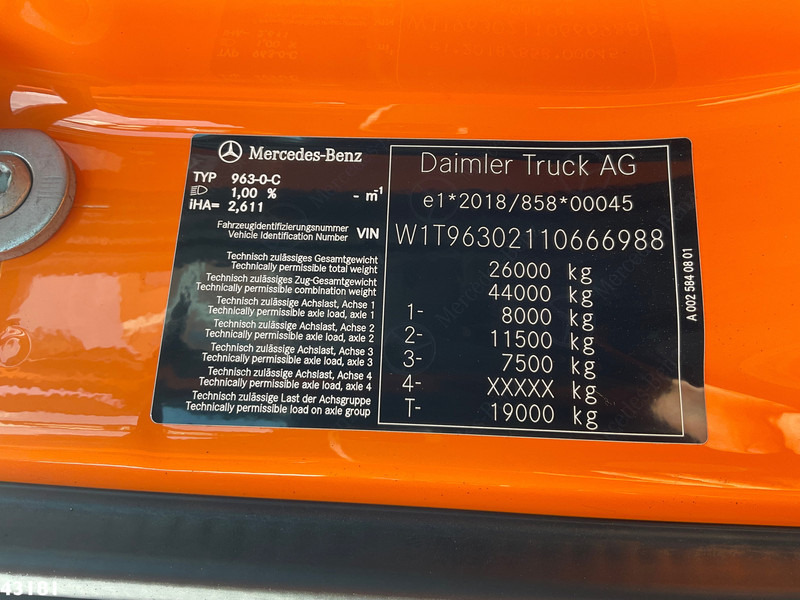 Abrollkipper Mercedes-Benz Actros 2643 VDL 21 Ton haakarmsysteem: das Bild 17