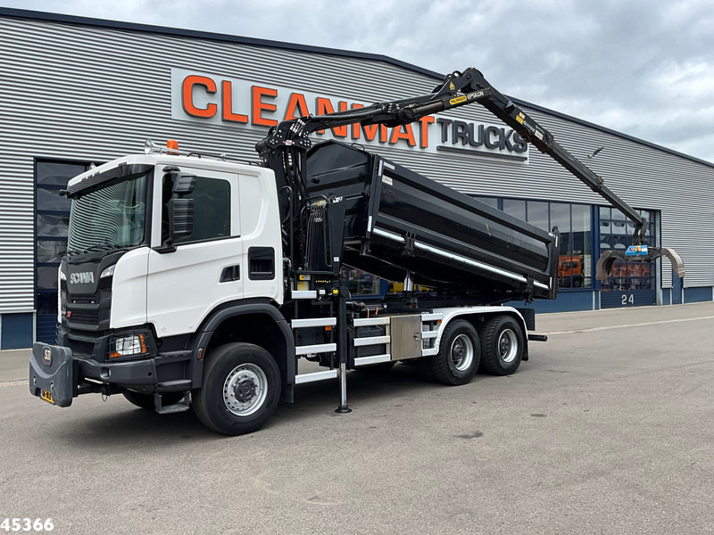 Scania G 410 6x6 Euro 6 Palfinger 17 Tonmeter Z-kraan - Kipper, Autokran: das Bild 1 Scania G 410 6x6 Euro 6 Palfinger 17 Tonmeter Z-kraan - Kipper, Autokran: das Bild 1
