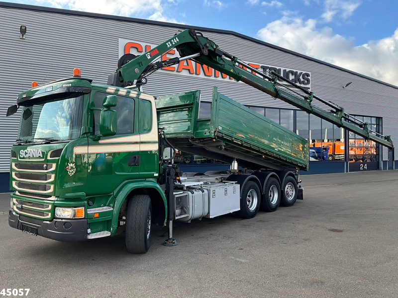 Scania G 490 8x4 Euro 6 Hiab 24 Tonmeter laadkraan - Kipper, Autokran: das Bild 1 Scania G 490 8x4 Euro 6 Hiab 24 Tonmeter laadkraan - Kipper, Autokran: das Bild 1