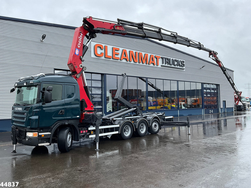 Scania G480 8x4 HMF 60 Tonmeter laadkraan + Fly-jib - Abrollkipper, Autokran: das Bild 1 Scania G480 8x4 HMF 60 Tonmeter laadkraan + Fly-jib - Abrollkipper, Autokran: das Bild 1