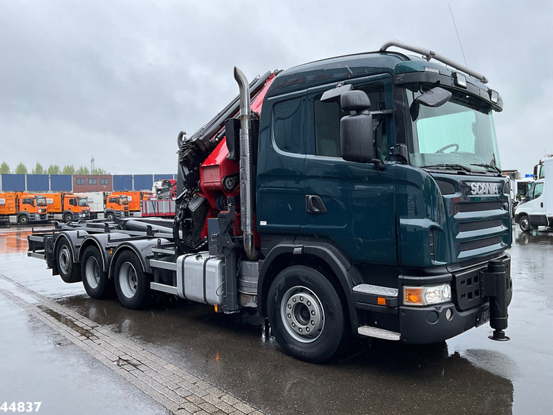 Scania G480 8x4 HMF 60 Tonmeter laadkraan + Fly-jib - Abrollkipper, Autokran: das Bild 3 Scania G480 8x4 HMF 60 Tonmeter laadkraan + Fly-jib - Abrollkipper, Autokran: das Bild 3