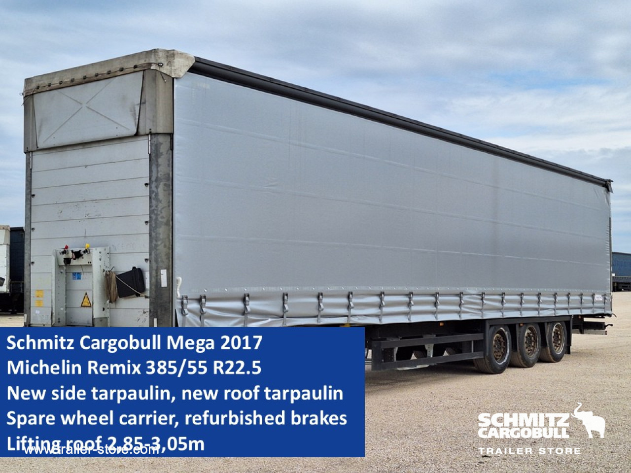 Planenauflieger SCHMITZ Curtainsider Mega: das Bild 1