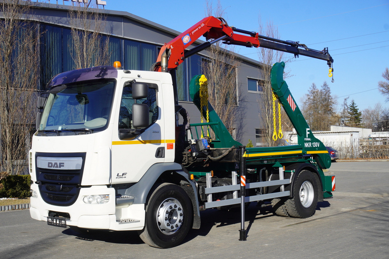 DAF LF 18.310 E6 / Skip loader Fornal NKR 130V / HDS HMF 735 K2 / Manual gearbox - Autokran: das Bild 2 DAF LF 18.310 E6 / Skip loader Fornal NKR 130V / HDS HMF 735 K2 / Manual gearbox - Autokran: das Bild 2