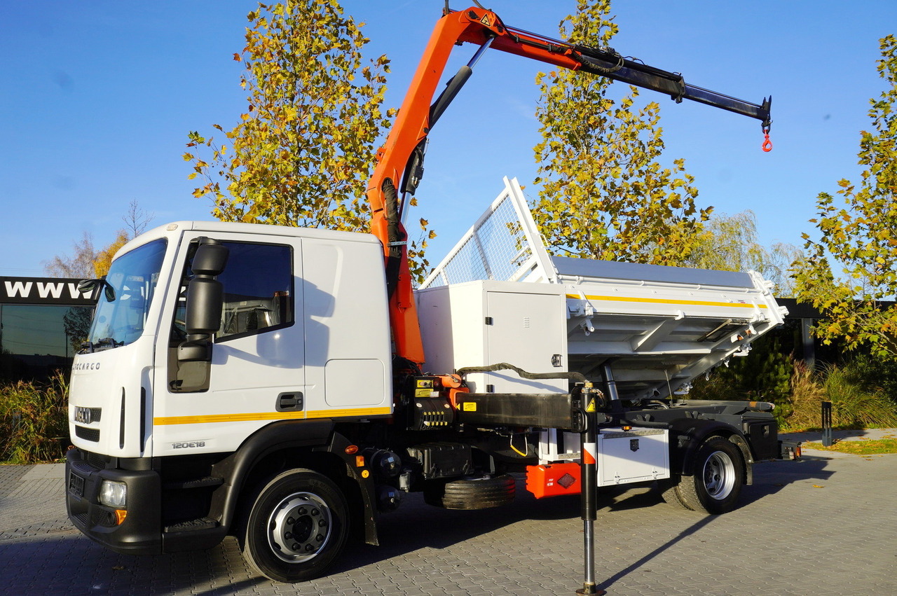 IVECO Eurocargo 120E18 Crane Palfinger / 3-way tipper / sleeper cab - Pritsche LKW, Autokran: das Bild 2 IVECO Eurocargo 120E18 Crane Palfinger / 3-way tipper / sleeper cab - Pritsche LKW, Autokran: das Bild 2
