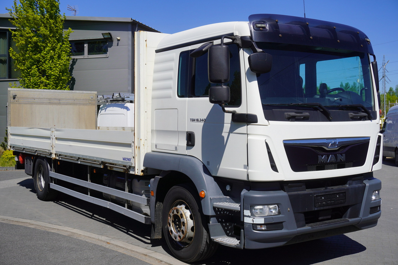 MAN TGM 18.340 / flatbed 18 EPAL / Sleeping cab - Pritsche LKW: das Bild 1 MAN TGM 18.340 / flatbed 18 EPAL / Sleeping cab - Pritsche LKW: das Bild 1