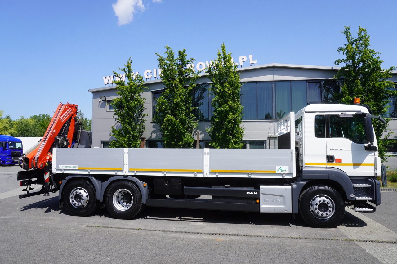 MAN TGS 26.360 Flatbed / Fassi F175 7.7 T / steered 3rd axle - Pritsche LKW, Autokran: das Bild 3 MAN TGS 26.360 Flatbed / Fassi F175 7.7 T / steered 3rd axle - Pritsche LKW, Autokran: das Bild 3