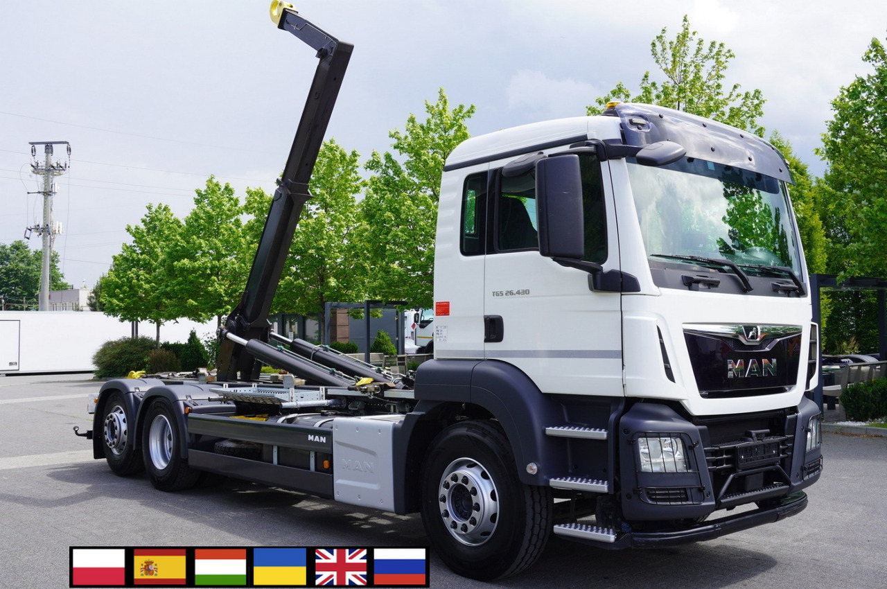 MAN TGS 26.430 E6 6x2 / HIAB Multilift hooklift - Abrollkipper: das Bild 1 MAN TGS 26.430 E6 6x2 / HIAB Multilift hooklift - Abrollkipper: das Bild 1