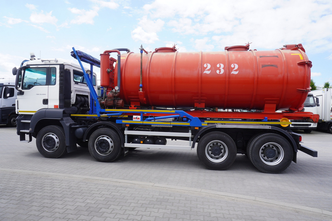 MAN TGS 35.400 8 × 4 E5 / HYVA HOOK LIFT 32.56 SE / Septic barrel 13000 L - Güllefass: das Bild 4 MAN TGS 35.400 8 × 4 E5 / HYVA HOOK LIFT 32.56 SE / Septic barrel 13000 L - Güllefass: das Bild 4