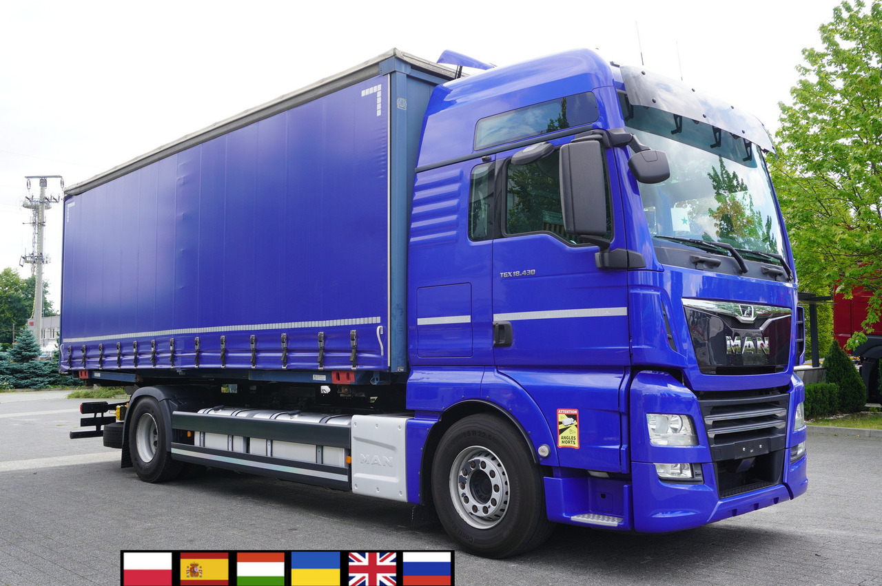 MAN TGX 18.430 / Curtainsider 18 EPAL / Sleeper cab / 2021 / 4 units - Containerwagen/ Wechselfahrgestell LKW: das Bild 1 MAN TGX 18.430 / Curtainsider 18 EPAL / Sleeper cab / 2021 / 4 units - Containerwagen/ Wechselfahrgestell LKW: das Bild 1