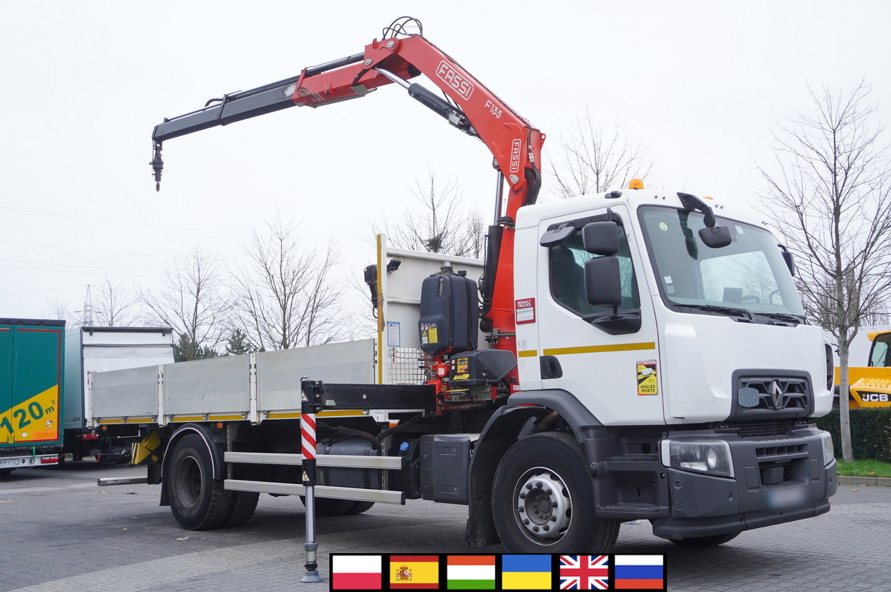 RENAULT C280 DTI 8 / FASSI crane 5.6 T / 560 MTH / range 8 m / Flatbed 15 EPAL - Pritsche LKW, Autokran: das Bild 1 RENAULT C280 DTI 8 / FASSI crane 5.6 T / 560 MTH / range 8 m / Flatbed 15 EPAL - Pritsche LKW, Autokran: das Bild 1