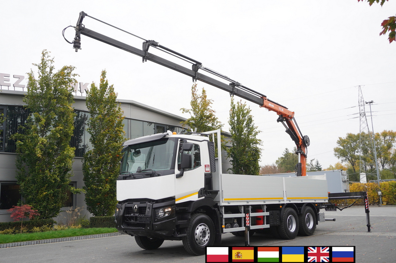 RENAULT C380 Comfort 6x4 / Atlas 172.3E crane / Range 12.3 m / capacity 6.1 t / Flatbed 17 EPAL - Autokran: das Bild 1 RENAULT C380 Comfort 6x4 / Atlas 172.3E crane / Range 12.3 m / capacity 6.1 t / Flatbed 17 EPAL - Autokran: das Bild 1
