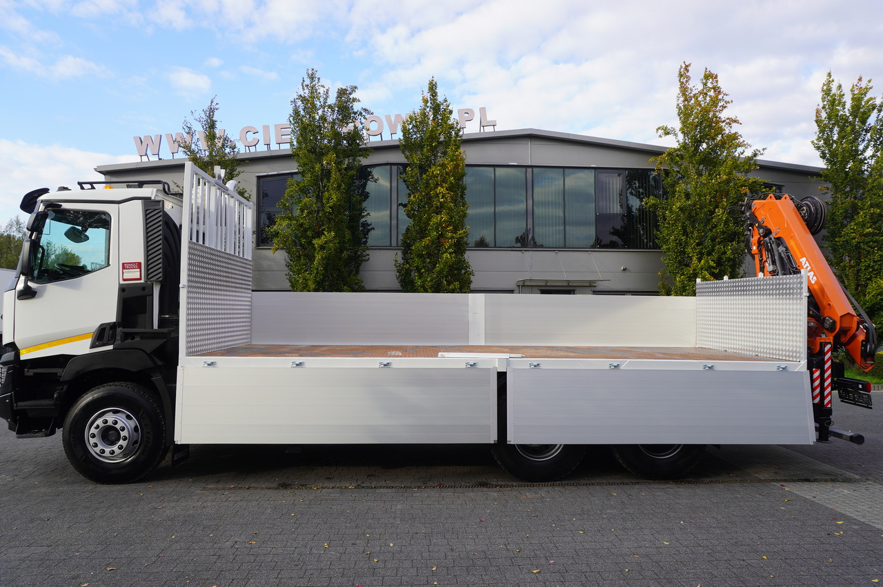 RENAULT C380 Comfort 6x4 / Atlas 172.3E crane / Range 12.3 m / capacity 6.1 t / Flatbed 17 EPAL - Pritsche LKW, Autokran: das Bild 3 RENAULT C380 Comfort 6x4 / Atlas 172.3E crane / Range 12.3 m / capacity 6.1 t / Flatbed 17 EPAL - Pritsche LKW, Autokran: das Bild 3
