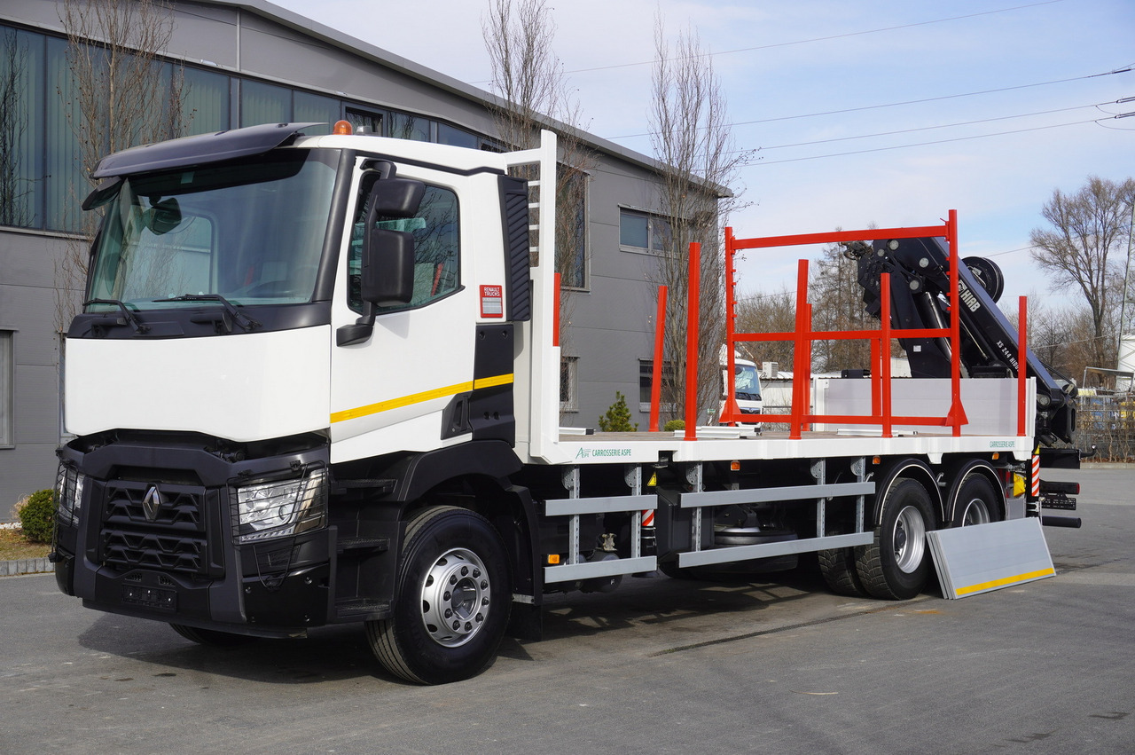 RENAULT C430 / 15 m crane HIAB 244 EP-5 HIDUO 8400 kg / Platform with stanchions - Autokran: das Bild 4 RENAULT C430 / 15 m crane HIAB 244 EP-5 HIDUO 8400 kg / Platform with stanchions - Autokran: das Bild 4