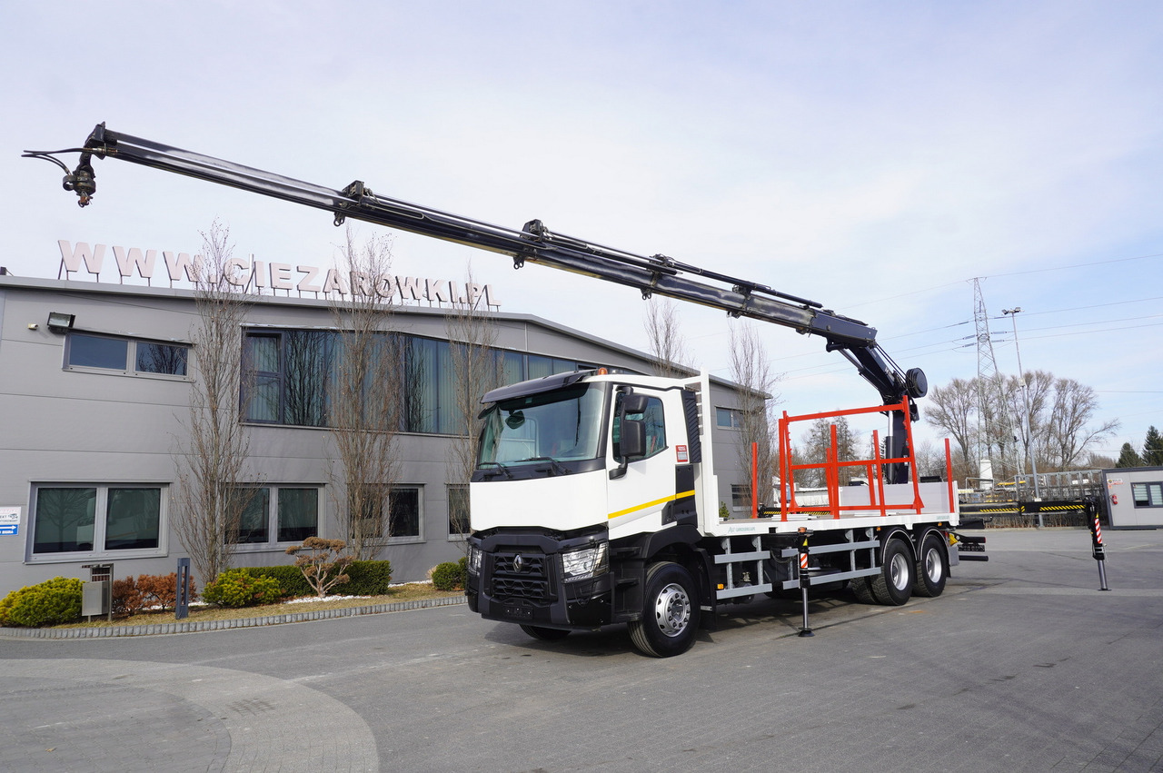 RENAULT C430 / HIAB 244 EP-5 HIDUO crane 8400 kg 15 m / Platform with stanchions - Autokran: das Bild 2 RENAULT C430 / HIAB 244 EP-5 HIDUO crane 8400 kg 15 m / Platform with stanchions - Autokran: das Bild 2