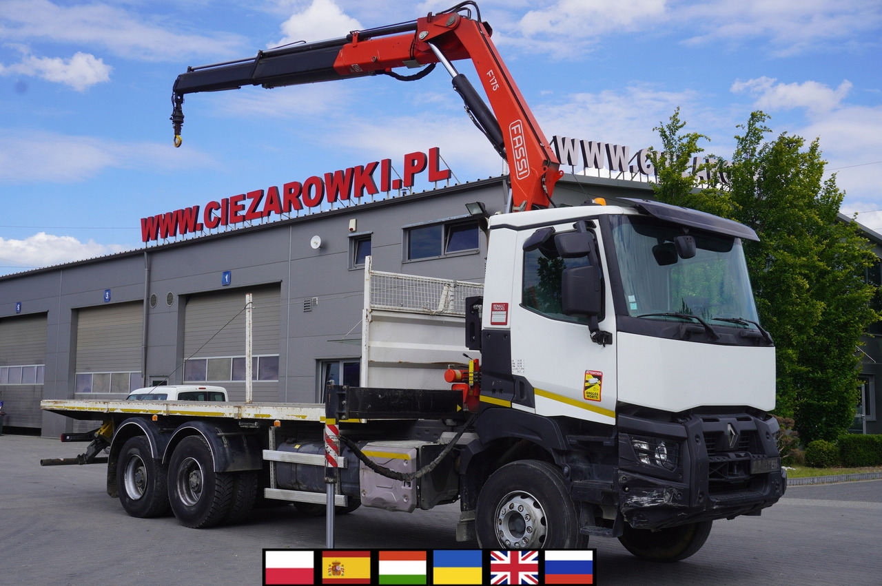 RENAULT K380 6x4 / FASSI F175 crane 7.85 t / 120 thousand km! - Pritsche LKW, Autokran: das Bild 3 RENAULT K380 6x4 / FASSI F175 crane 7.85 t / 120 thousand km! - Pritsche LKW, Autokran: das Bild 3