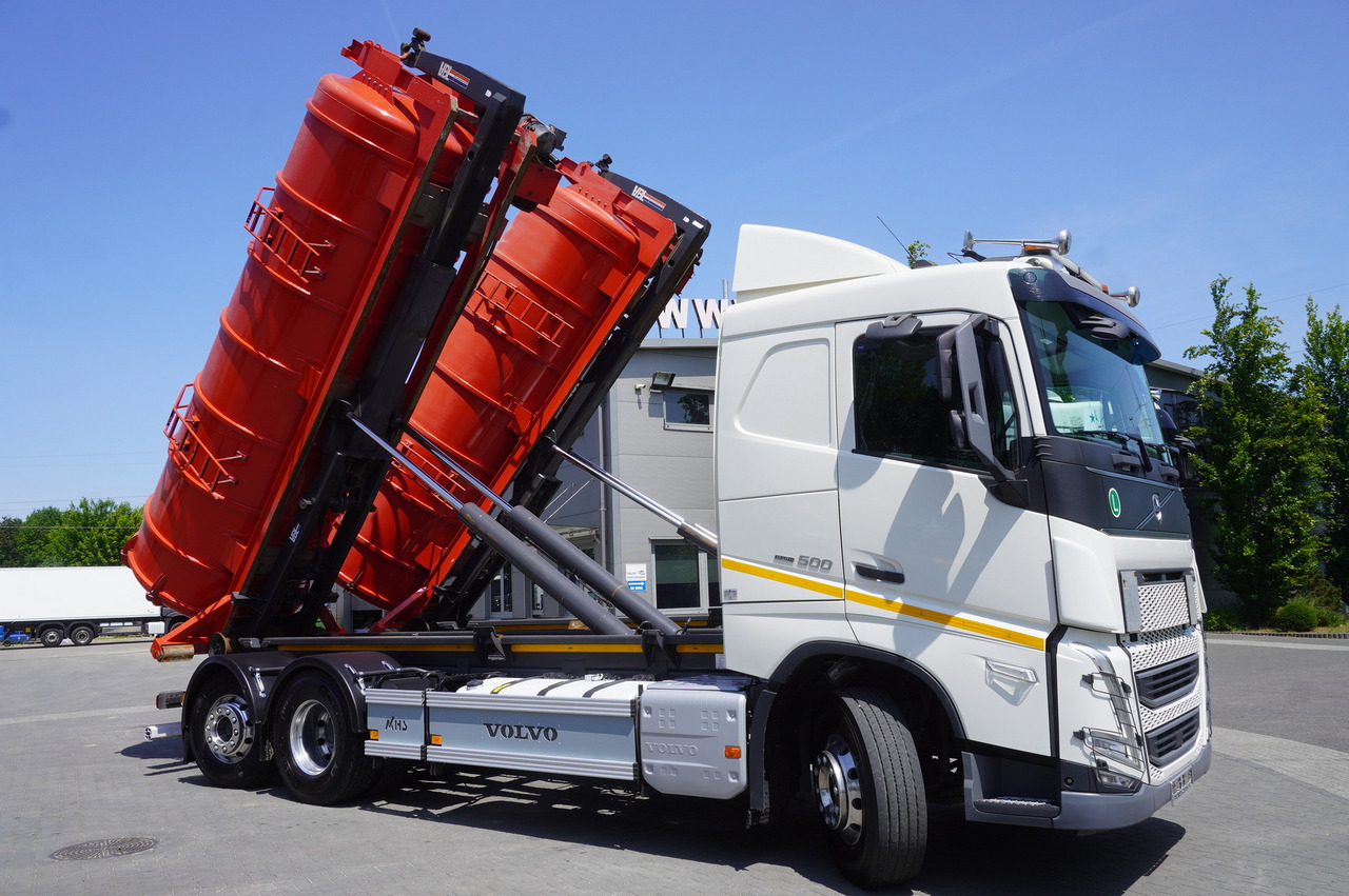 VOLVO Volvo FH 500 / Septic barrel 13000 l / Hook lift 21 t / 2022 / 3rd axle steered / 2 units - Güllefass: das Bild 4 VOLVO Volvo FH 500 / Septic barrel 13000 l / Hook lift 21 t / 2022 / 3rd axle steered / 2 units - Güllefass: das Bild 4