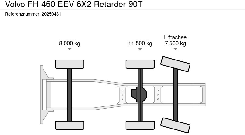 Volvo FH 460 EEV 6X2 Retarder 90T - Sattelzugmaschine: das Bild 2 Volvo FH 460 EEV 6X2 Retarder 90T - Sattelzugmaschine: das Bild 2
