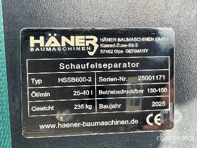 HAENER HSSB600-2 Separator (Unused) - Baggerschaufel: das Bild 5 HAENER HSSB600-2 Separator (Unused) - Baggerschaufel: das Bild 5