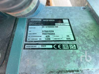 MASCHIO GASPARDO SAURO 800/10 10 m (Unused) - Pflanzenschutzspritze: das Bild 5 MASCHIO GASPARDO SAURO 800/10 10 m (Unused) - Pflanzenschutzspritze: das Bild 5