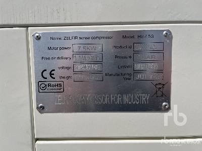 ZELFIR HV-7.5G 7.5kW (Unused) - Luftkompressor: das Bild 5 ZELFIR HV-7.5G 7.5kW (Unused) - Luftkompressor: das Bild 5