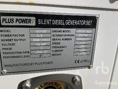 PLUS POWER GF2-100 100 kVA (Unused) - Stromgenerator: das Bild 1 PLUS POWER GF2-100 100 kVA (Unused) - Stromgenerator: das Bild 1