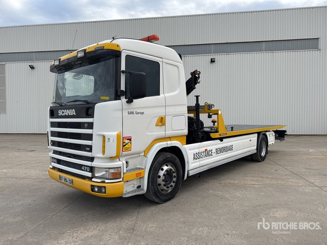 2003 Scania 4x2 Depanneuse Avec Grue Fassi ... Rollback Truck - Abschleppwagen: das Bild 1 2003 Scania 4x2 Depanneuse Avec Grue Fassi ... Rollback Truck - Abschleppwagen: das Bild 1