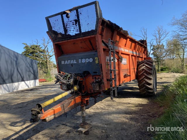2008 Sodimac Rafal 1800 S/A Epandeur A Fumier 1 Essieu Manure Spreader - Schlegelmäher/ Mulcher: das Bild 2 2008 Sodimac Rafal 1800 S/A Epandeur A Fumier 1 Essieu Manure Spreader - Schlegelmäher/ Mulcher: das Bild 2