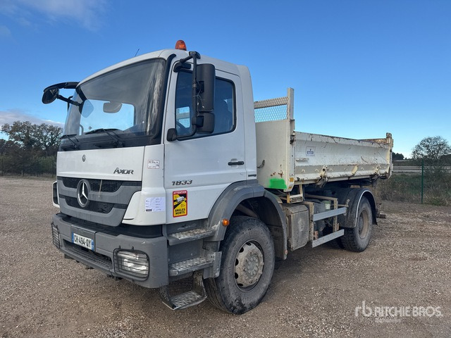 2012 Mercedes-Benz Axor 1833 4x2 Camion Bi-Benne S/A Dump Truck - Kipper: das Bild 1 2012 Mercedes-Benz Axor 1833 4x2 Camion Bi-Benne S/A Dump Truck - Kipper: das Bild 1