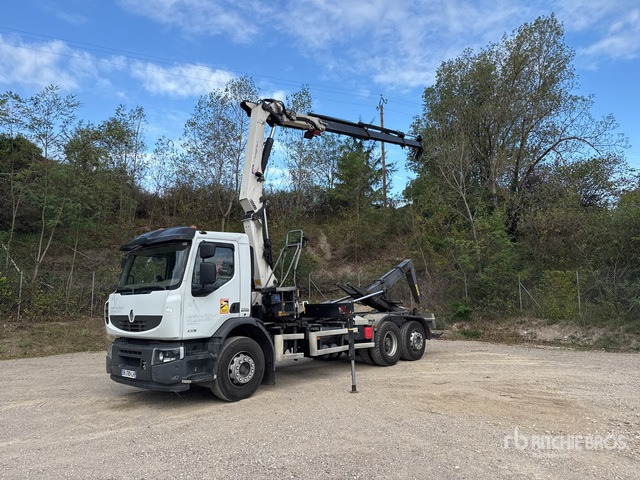 2013 Renault Premium Lander 430DXi 6x2 Camion Ampliroll Avec Grue ... Roll-Off Truck - Abrollkipper: das Bild 3 2013 Renault Premium Lander 430DXi 6x2 Camion Ampliroll Avec Grue ... Roll-Off Truck - Abrollkipper: das Bild 3
