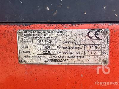 KUBOTA U35-3 Mini-Pelle - Minibagger: das Bild 5 KUBOTA U35-3 Mini-Pelle - Minibagger: das Bild 5