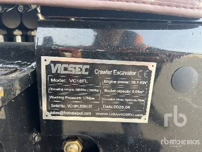VICSEC VC18FL Mini Pelle (Non Utilise) (Unused) - Minibagger: das Bild 5 VICSEC VC18FL Mini Pelle (Non Utilise) (Unused) - Minibagger: das Bild 5