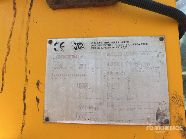 2011 JCB 436 Wheel Loader - Radlader: das Bild 2 2011 JCB 436 Wheel Loader - Radlader: das Bild 2