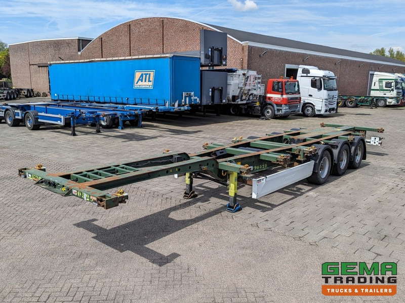 Krone SD 27 3-Assen BPW RearSlider - DrumBrakes - 5280kg (O1852) - Container/ Wechselfahrgestell Auflieger: das Bild 1 Krone SD 27 3-Assen BPW RearSlider - DrumBrakes - 5280kg (O1852) - Container/ Wechselfahrgestell Auflieger: das Bild 1