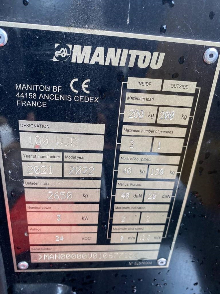Teleskopmastbühne Manitou 100 VJR: das Bild 17