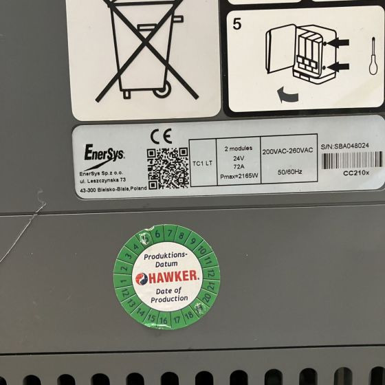 Hawker 24V/72A Lifetech TC1LT - Elektrische Ausrüstung für Flurförderzeug: das Bild 5 Hawker 24V/72A Lifetech TC1LT - Elektrische Ausrüstung für Flurförderzeug: das Bild 5