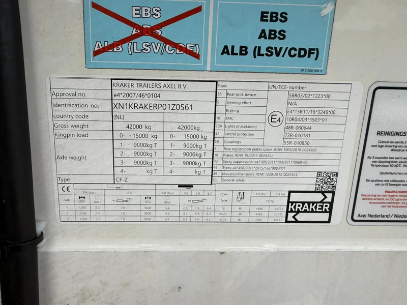Kraker CF-ISO Koel / Walkingfloor Thermo King SLX 400 Alcoa's - Schubboden Auflieger: das Bild 3 Kraker CF-ISO Koel / Walkingfloor Thermo King SLX 400 Alcoa's - Schubboden Auflieger: das Bild 3