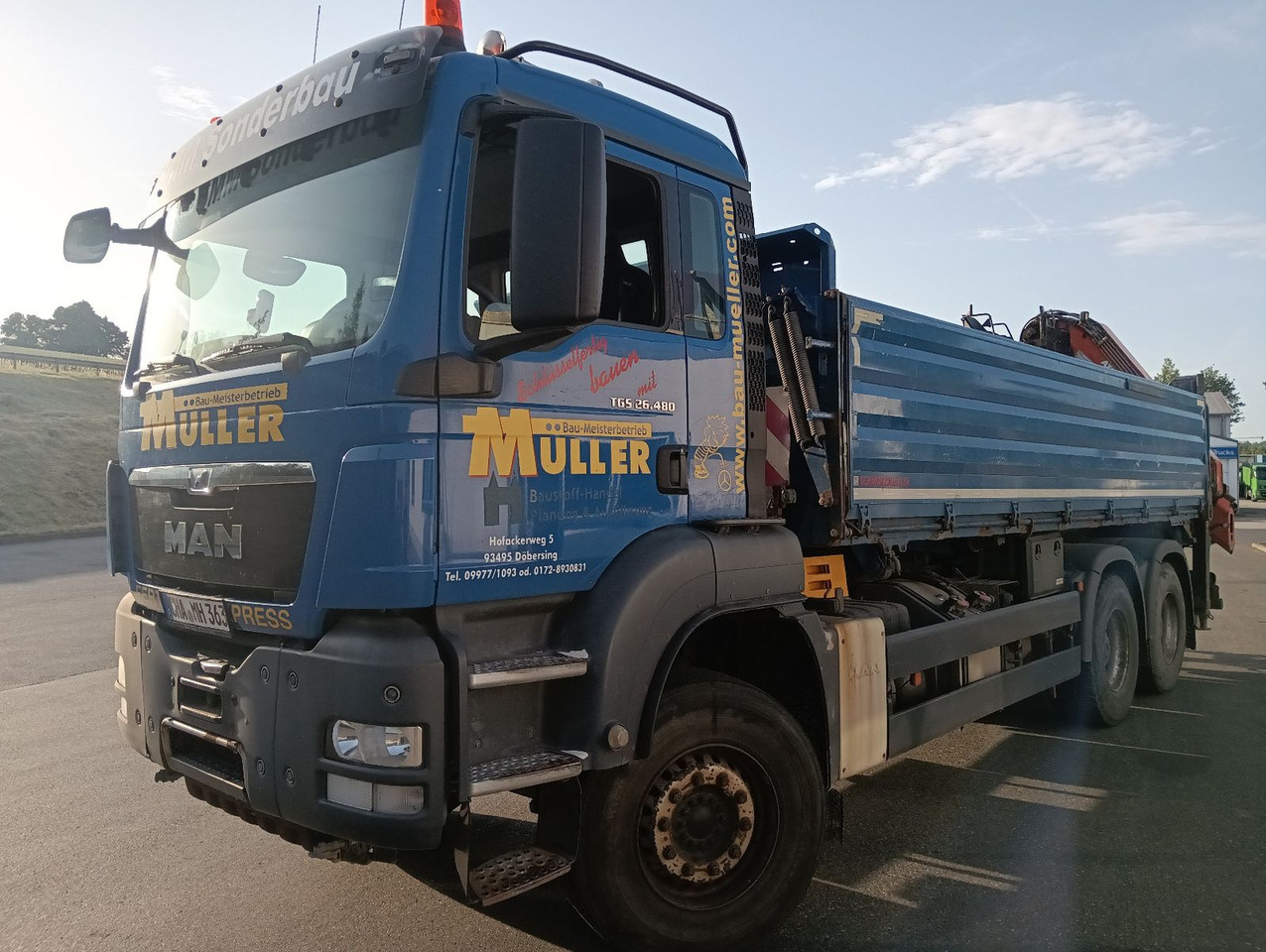 MAN TGS 26:480 6x4 EURO5 ATLAS 240.2E-A4 3-S-Kipper - Kipper, Autokran: das Bild 3 MAN TGS 26:480 6x4 EURO5 ATLAS 240.2E-A4 3-S-Kipper - Kipper, Autokran: das Bild 3