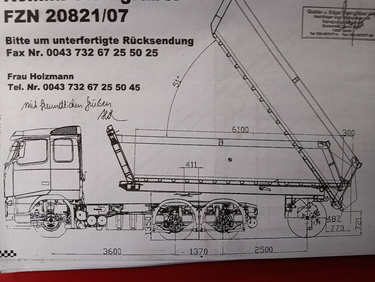 PRIMETZHOFER 1-A Lenksattel AluKippmu 4,25t 17m3 - Kipper Auflieger: das Bild 3 PRIMETZHOFER 1-A Lenksattel AluKippmu 4,25t 17m3 - Kipper Auflieger: das Bild 3