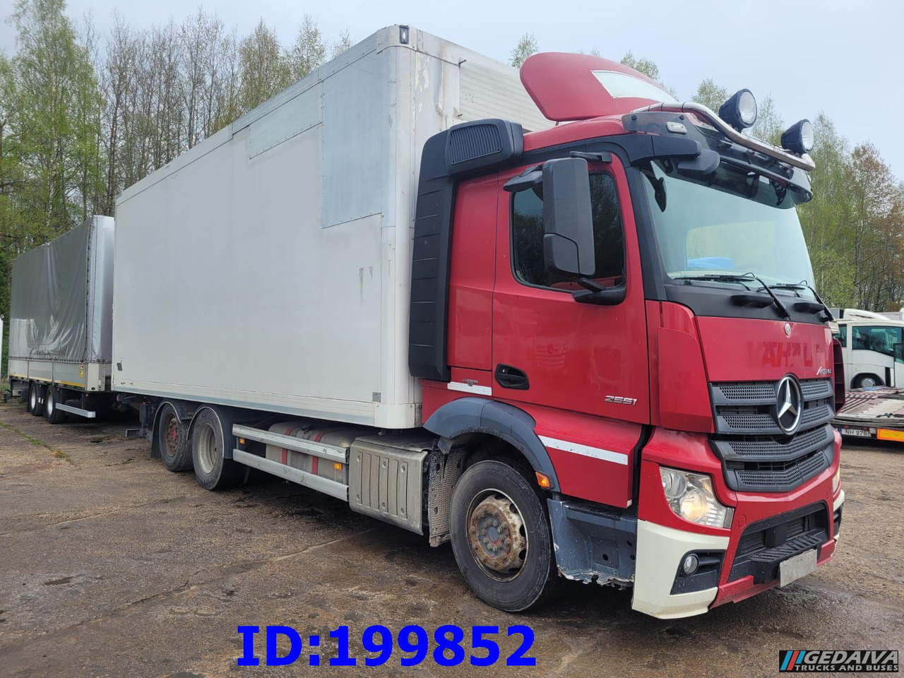 MERCEDES-BENZ Actros 2551 6x2 Euro5 + tilt trailer - Koffer LKW: das Bild 1 MERCEDES-BENZ Actros 2551 6x2 Euro5 + tilt trailer - Koffer LKW: das Bild 1