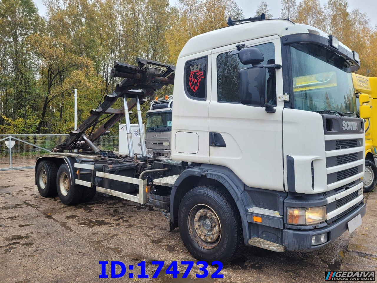 SCANIA 144 - 6x4 - Full Steel - Big Axles - 3 Pedals - Seil Abrollkipper: das Bild 4 SCANIA 144 - 6x4 - Full Steel - Big Axles - 3 Pedals - Seil Abrollkipper: das Bild 4