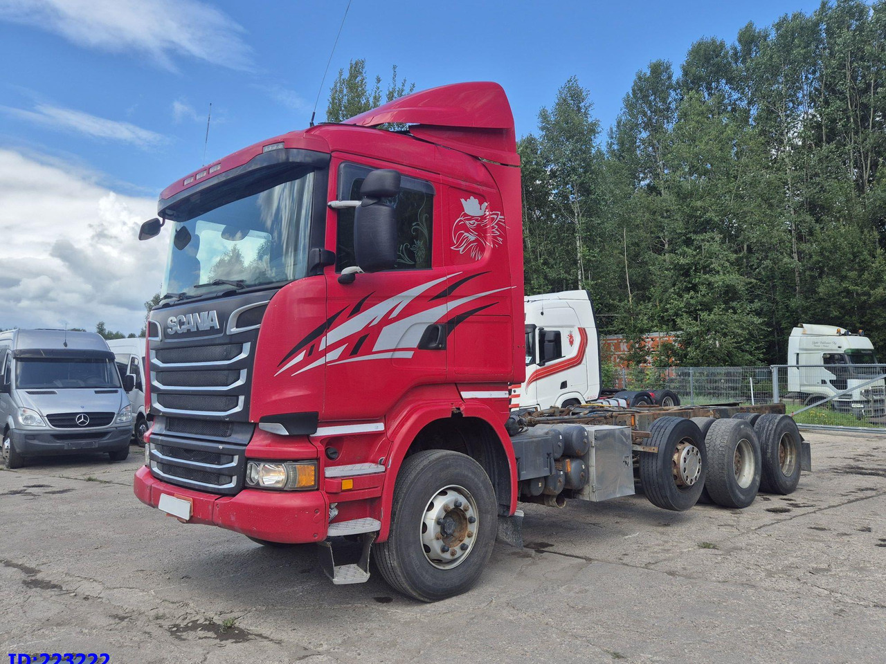 SCANIA R620 - 8x4 - Steering axle - Fahrgestell LKW: das Bild 1 SCANIA R620 - 8x4 - Steering axle - Fahrgestell LKW: das Bild 1