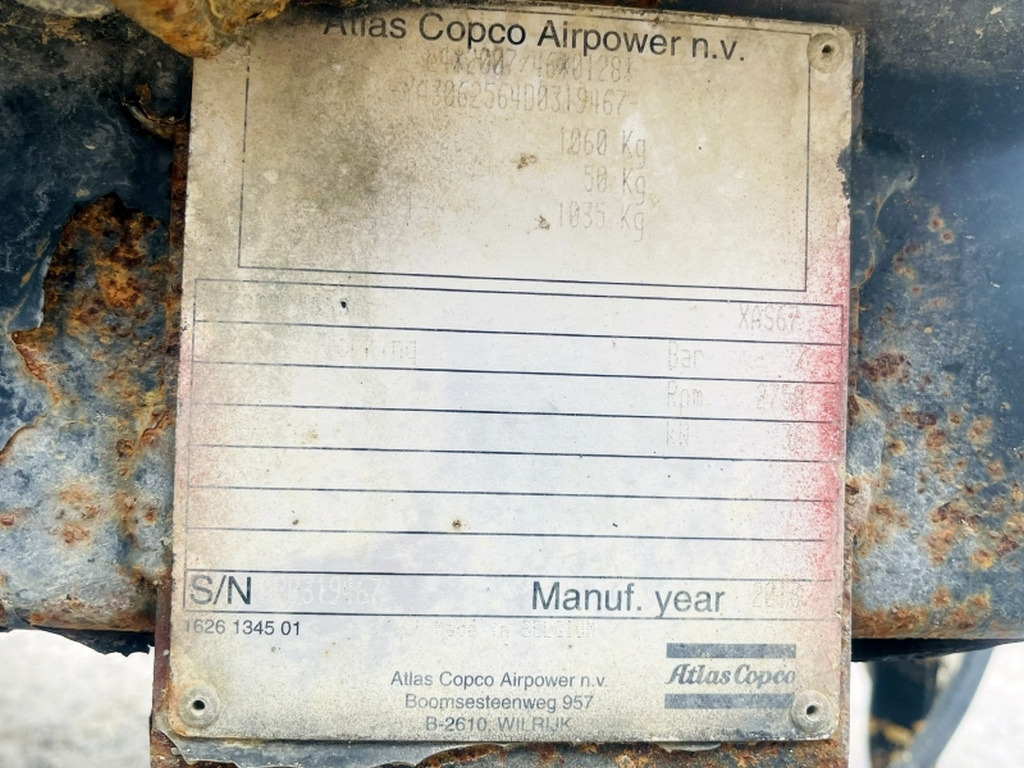 Atlas Copco XAS 67DDG (4069) - Luftkompressor: das Bild 3 Atlas Copco XAS 67DDG (4069) - Luftkompressor: das Bild 3