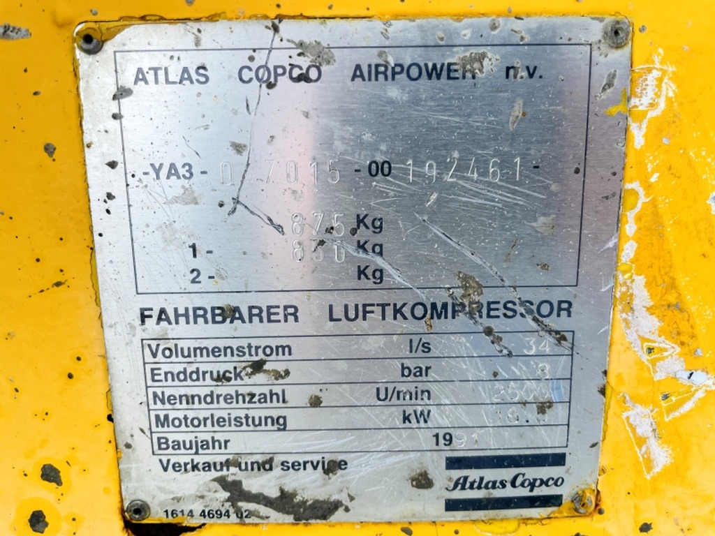 Atlas Copco XAS35DD (3961) - Luftkompressor: das Bild 3 Atlas Copco XAS35DD (3961) - Luftkompressor: das Bild 3