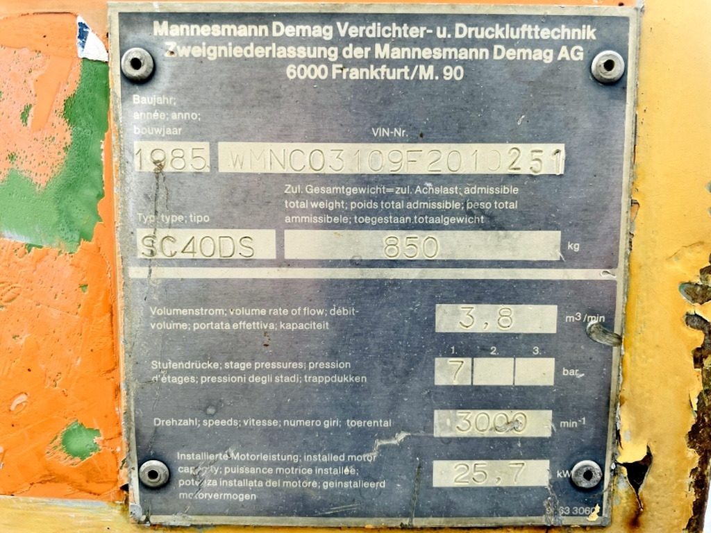 Demag SC40DS (3918) - Luftkompressor: das Bild 3 Demag SC40DS (3918) - Luftkompressor: das Bild 3