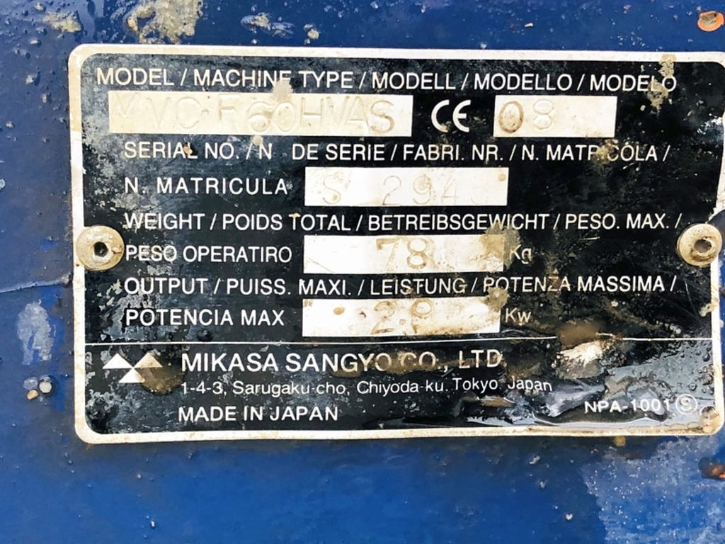 Diverses MIKASA MVCF60HVAS (3931) - Rüttelplatte: das Bild 3 Diverses MIKASA MVCF60HVAS (3931) - Rüttelplatte: das Bild 3