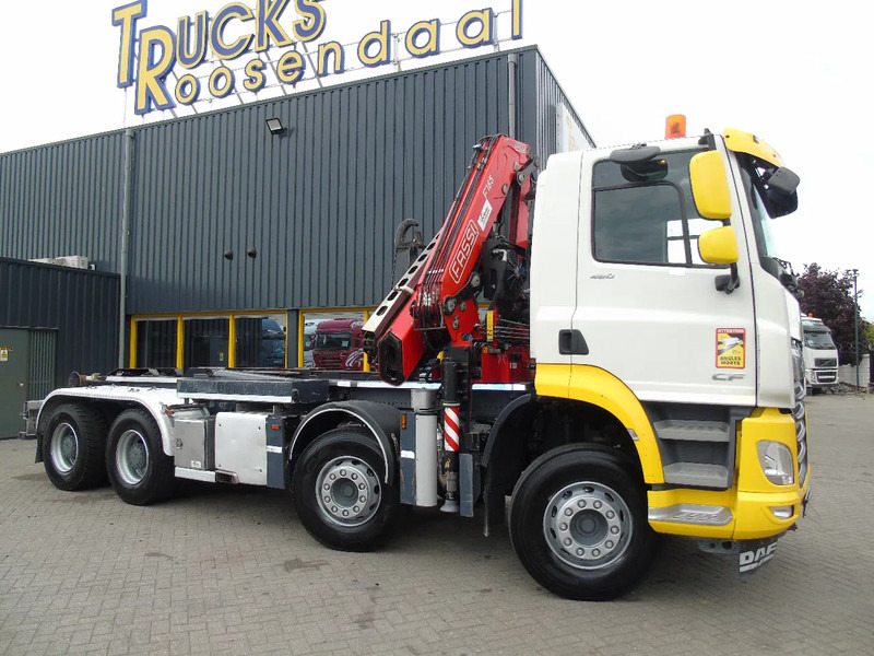 DAF CF 480 + 8X4 + FASSI 16T/M + 20T HOOK + REMOTE + PERFECT - Abrollkipper, Autokran: das Bild 3 DAF CF 480 + 8X4 + FASSI 16T/M + 20T HOOK + REMOTE + PERFECT - Abrollkipper, Autokran: das Bild 3